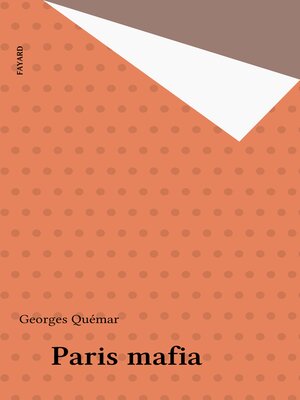 cover image of Paris mafia